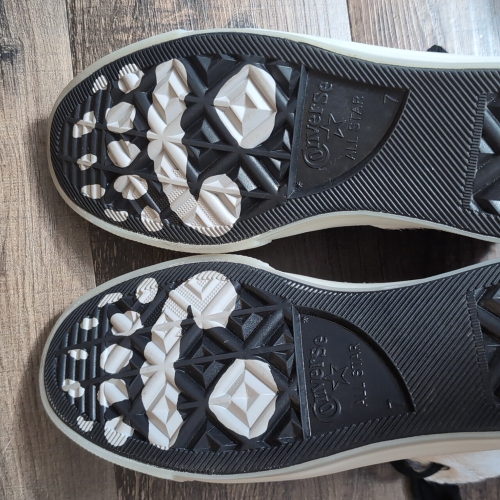 Converse CLOT x Chuck‎ 70 High Giant Panda Shoes Men's 7 Women's 9 Black White - Picture 10 of 14